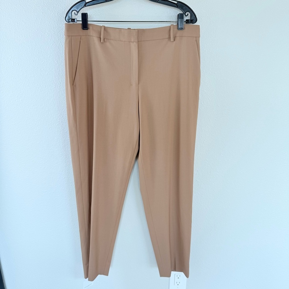 New MM Lafleur The Mejia Pant Italian Wool Twill Camel Tan Business Casual NWT - Picture 3 of 13